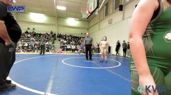 105-170 lbs Rr Rnd 2 - Amilia Welk, Prairie Grove Youth Wrestling vs McKynlee Cantrell, Brushy Wrestling Club