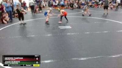 70 lbs Cons. Round 2 - Jaxon Burnett, Ninety Six Wrestling vs Jackson Chapman, Cane Bay Cobras