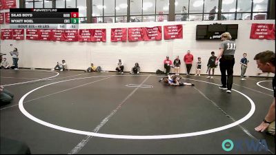 49 lbs Semifinal - Silas Boyd, Harrah Little League Wrestling vs Wyatt Noel, Cowboy Wrestling Club
