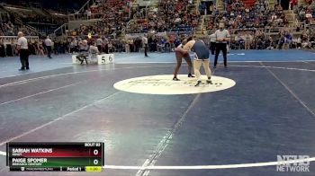 170 lbs Champ. Round 1 - Paige Spomer, Bismarck Century vs Sariah Watkins, Minot