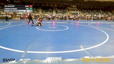 92 lbs Round Of 32 - Jed Spencer, SlyFox Wrestling Academy vs Parker Stanisz, Howe Wrestling School