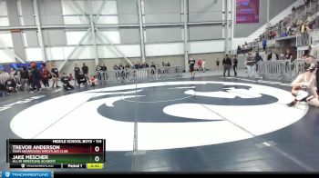 114 lbs Semifinal - Trevor Anderson, Team Aggression Wrestling Club vs Jake Mescher, All In Wrestling Academy