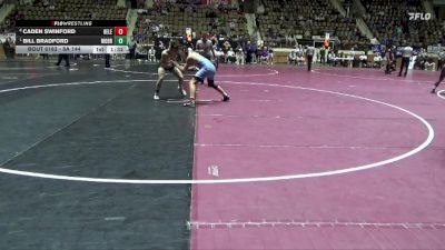 6A 144 lbs Quarterfinal - Bill Bradford, Mountain Brook vs Caden Swinford, Helena