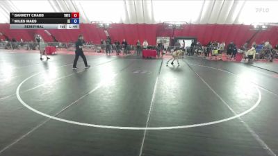 82 lbs Semifinal - Barrett Crabb, Team Nazar Training Center vs Miles Maes, X-Factor Elite