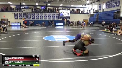 174 lbs Cons. Round 2 - Gunnar Thompson, Loras vs Sargent Maubach, Eureka