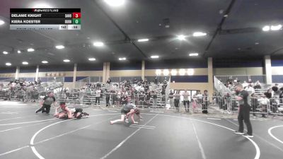 130 lbs Round Of 32 - Delanie Knight, Sanderson Wr Ac vs Kiera Koester, Durham Elite