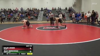 190 lbs Round 3 - Kyler Jensen, Solon vs Riley Merschman, New London