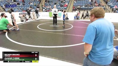 55 lbs Quarterfinal - Phoenix Currie, Iron Grapplers Wrestling Club vs Beckem Brooks, Winfield