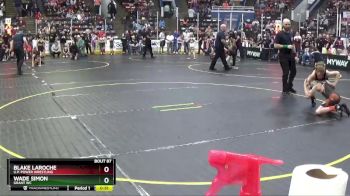 72 lbs Cons. Round 3 - Blake LaRoche, U.P. Power Wrestling vs Wade Simon, Grant WC