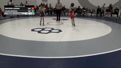 60 lbs Round 1 (6 Team) - Grayson LaGrow, Legacy National Team vs Caleb Deitrick, Lake Wrestling Club