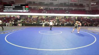 107 lbs 1st Place Match - Taylor Drake, Kuna vs Kyra Cobb, Timberline