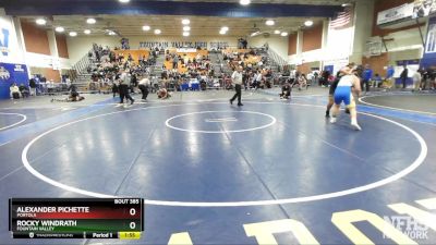165 lbs Quarterfinal - Rocky Windrath, Fountain Valley vs Alexander Pichette, Portola