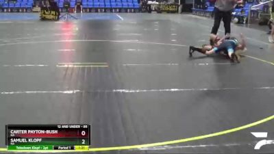 85 lbs Round 2 - Samuel Klopf, NA vs Carter Payton-Bush, NA