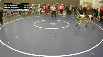 150 lbs Cons. Round 1 - Caelan Robinson, Tualatin vs Bretton Poppleton, West Linn