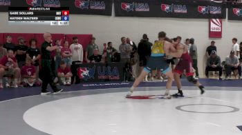 92F kg Champ. Round 2 - Gabe Sollars, Indiana RTC vs Hayden Walters, Cliff Keen Wrestling Club