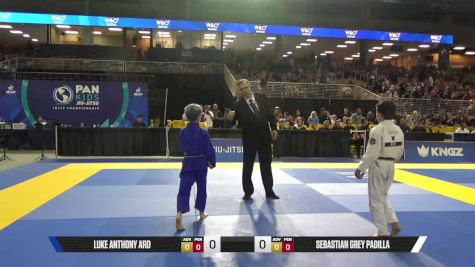 Sebastian Grey Padilla vs Luke Anthony Ard 2025 Pan Kids Jiu-Jitsu IBJJF Championship
