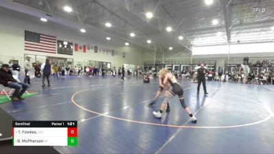 92 lbs Semifinal - Bowdee McPherson, JWC vs Trey Swaggy Fowkes, JWC