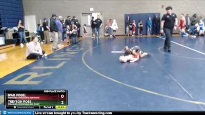 56 lbs 3rd Place Match - Treyson Ross, Punisher Wrestling Company vs Ivar Vogel, Punisher Wrestling Company