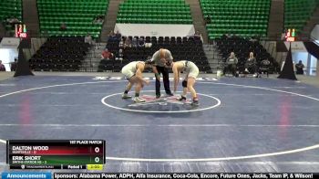 184 lbs Finals (2 Team) - Dalton Wood, Huntsville vs Erik Short, Smiths Station Hs