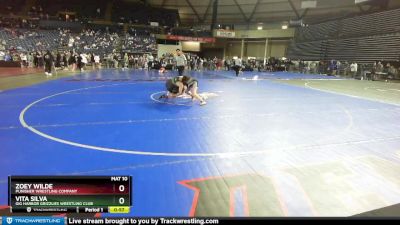 121 lbs Cons. Round 2 - Vita Silva, Gig Harbor Grizzlies Wrestling Club vs Zoey Wilde, Punisher Wrestling Company