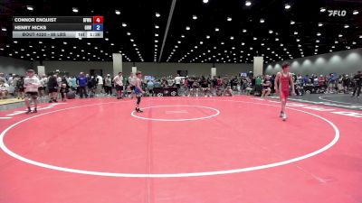 88 lbs Cons. Sub-semis - Connor Enquist, Black Fox Wrestling Academy vs Henry Hicks, Greater Heights Wrestling