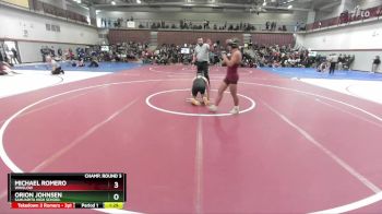 144 lbs Champ. Round 3 - Orion Johnsen, Sahuarita High School vs Michael Romero, Winslow
