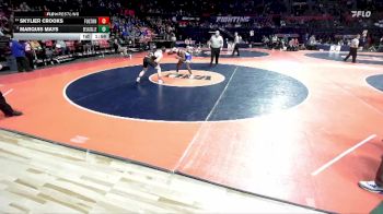 1A 175 lbs Cons. Round 1 - Skylier Crooks, Fulton (H.S.) vs Marquis Mays, Chicago (De La Salle)