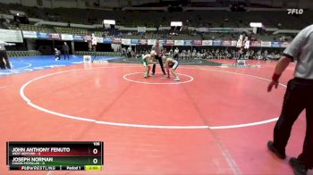 106 lbs Quarters & Wb (16 Team) - John Anthony Fenuto, West Depford vs Joseph Norman, Canon-McMillan