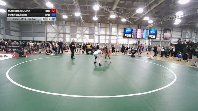 59 kg Cons. Rd Of 16 - Jazmene Molina, Massachusetts vs Piper Cadden, Nebraska Panhandle Wrestling Club