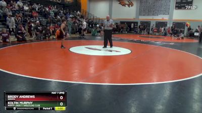 N-15 lbs Quarterfinal - Koltin Murphy, North Liberty Wrestling Club vs Brody Andrews, Wrath