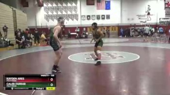 138 lbs Cons. Round 4 - Kayden Ares, Palo Verde vs Caleb Farrar, Palo Verde