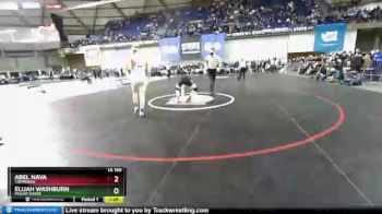 1A 160 lbs 1st Place Match - Elijah Washburn, Mount Baker vs Abel Nava, Toppenish