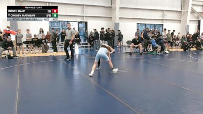 92 lbs Cons. Rd Of 16 - Crosby Mathews, Black Fox Wrestling Academy vs Brock Gale, Sanderson Wrestling Academy