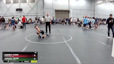 68 lbs Round 1 (4 Team) - Andrew Yoder, Pursuit WA vs Morgan Young, Team Germantown