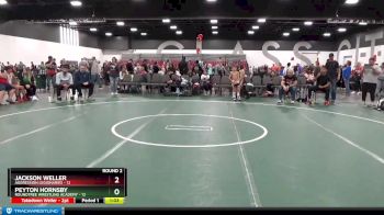 129 lbs Round 2 (8 Team) - Jackson Weller, Aggression Legionaries vs Peyton Hornsby, Roundtree Wrestling Academy