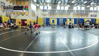 106 lbs Round 7 (8 Team) - Liam Mangan, Wellington Black vs Luke Whitmer, Lemon Bay WC