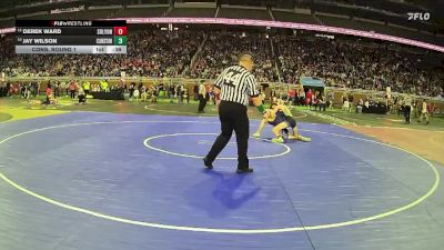 D1-106 lbs Cons. Round 1 - Jay Wilson, Clarkston HS vs Derek Ward, South Lyon HS