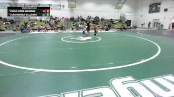 124 lbs 3rd Place Match - Paola Cruz Andrade, Victor Valley College vs Alexandrea Gallardo, Cerritos College