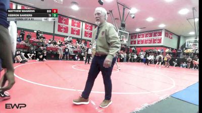 120 lbs Consi Of 8 #2 - Matthew Magness, Bishop Kelley vs Kebron Sanders, Tulsa Hale