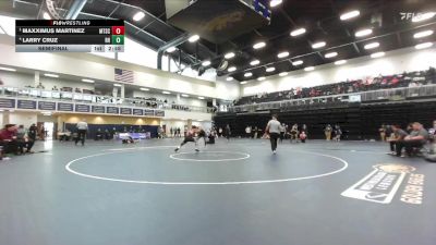 157 lbs Semifinal - Maxximus Martinez, Mt. San Antonio College vs Larry Cruz, Rio Hondo