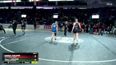 Girls 145 lbs Cons. Round 3 - Tally Larcome, Goldendale (Girls) vs Annika Theumer, South Kitsap (Girls)