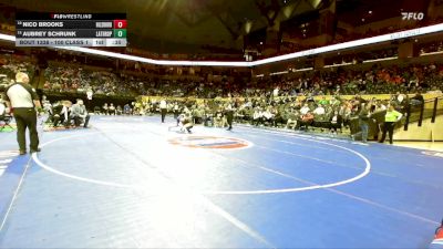 100 Class 1 lbs Cons. Semi - Aubrey Schrunk, Lathrop vs Nico Brooks, Hillsboro