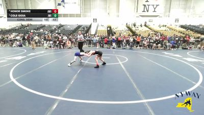 65 lbs Cons. Semi - Cole Gioia, Journeymen Wrestling Club vs Honor Smoke, Akron Wrestling Club