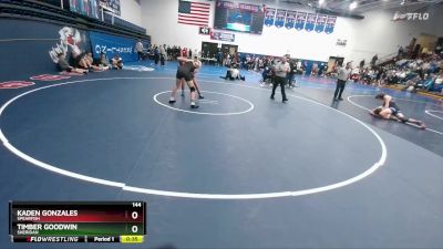 144 lbs Cons. Round 2 - Timber Goodwin, Sheridan vs Kaden Gonzales, Spearfish