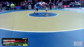 125 lbs Champ. Round 1 - Savannah Brehm, Chatfield vs Genevieve Hunt, Fort Lupton