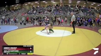 78 lbs Cons. Round 2 - Declan Bartunek, West Hills vs Jeremy Vincent, Myrtle Point Mat Club