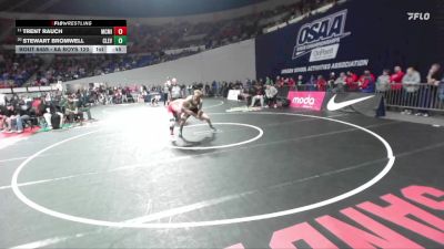 6A Boys 120 lbs Cons. Round 4 - Trent Rauch, McMinnville Boys vs Stewart Bromwell, Cleveland Boys