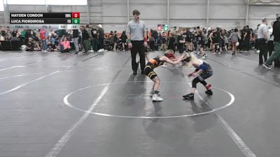 48 lbs Semis & 1st Wrestleback (8 Team) - Luca Fiordirosa, Potentially Dangerous vs Hayden Condon, Donahue WA