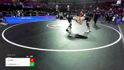 170 lbs Round Of 32 - Jackson Cinfel, Clovis North (CS) vs Erik Anderson, Granada (NC)