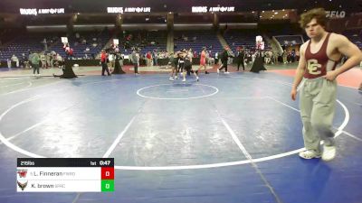 215 lbs Round Of 16 - Liam Finneran, Fairfield Warde vs Kaiden Brown, Springfield Central